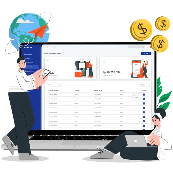 Boothlab Dashboard Tracking Illustration